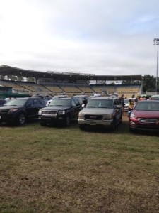 parking on Tinker Field at Citrus Bowl