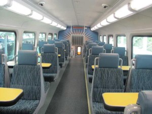 empty SunRail seats